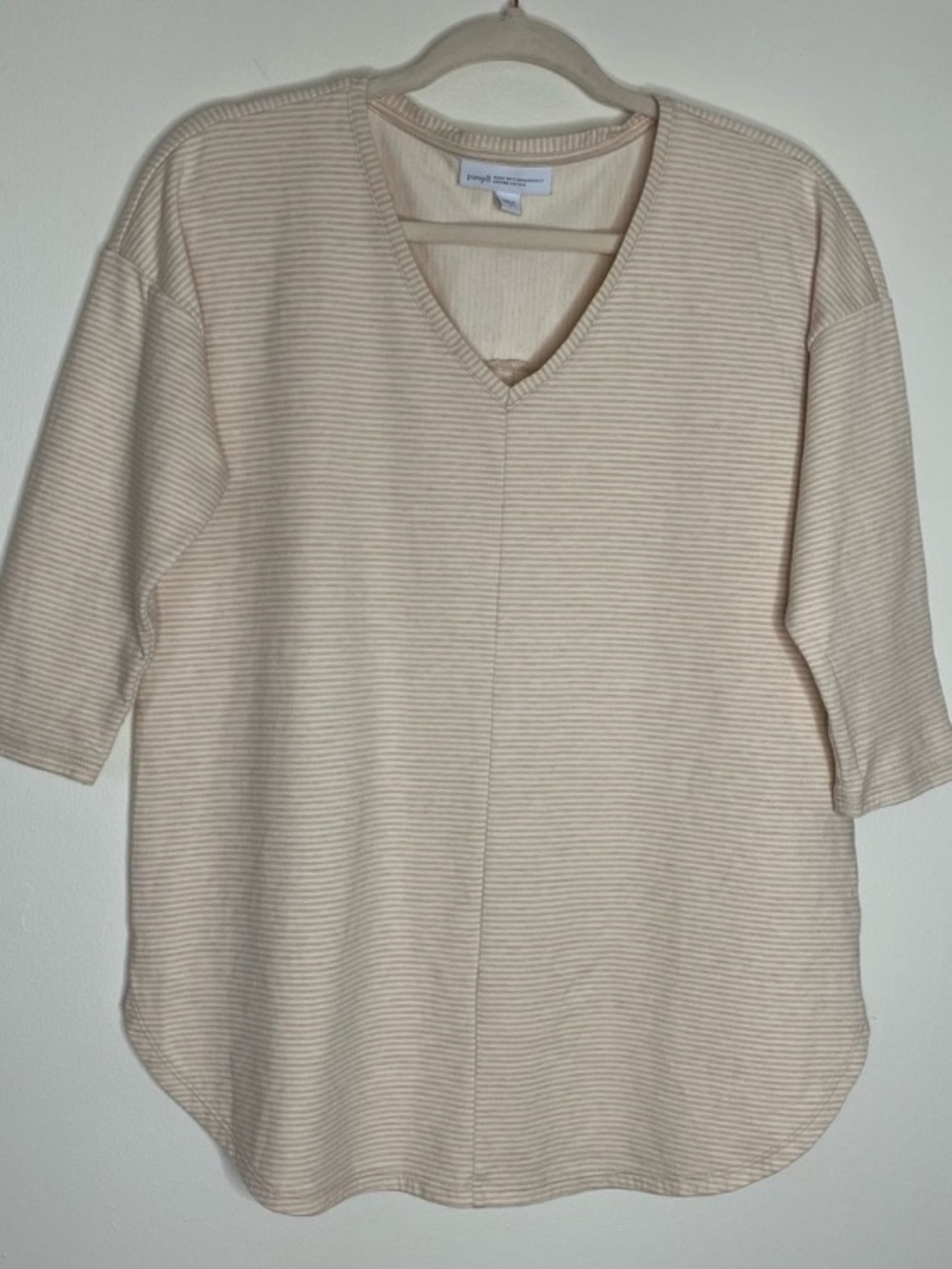 J. Jill PureJill Organic Cotton striped top S